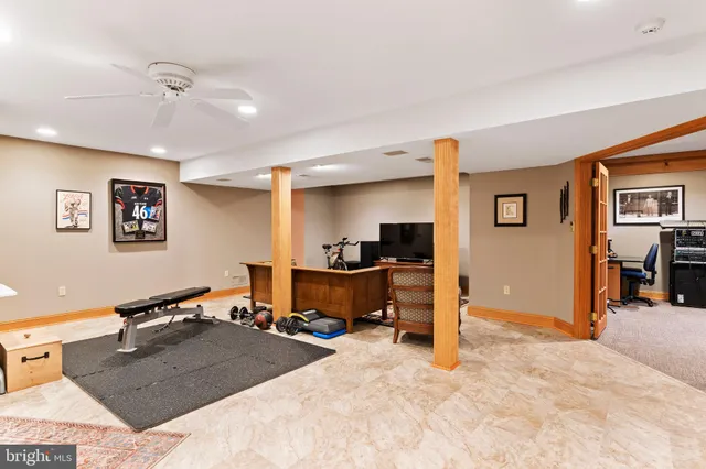 an aerial view of residential house with outdoor space