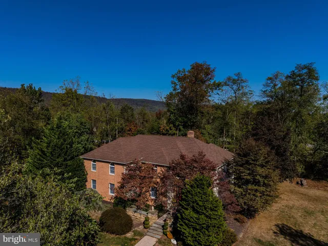 a view of backyard with green space