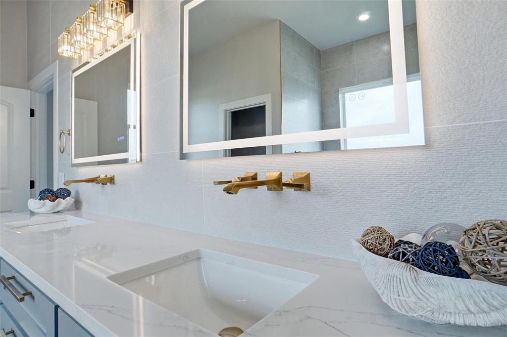 3005 Westfork Way Springtown, TX 76082 - Photo 23 of 39 Wall Mounted Faucets and tile to Ceiling!