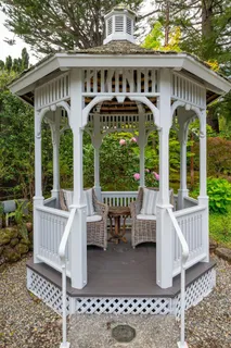 a front view of a house with porch
