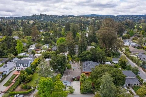 an aerial view of a city with lots of residential buildings