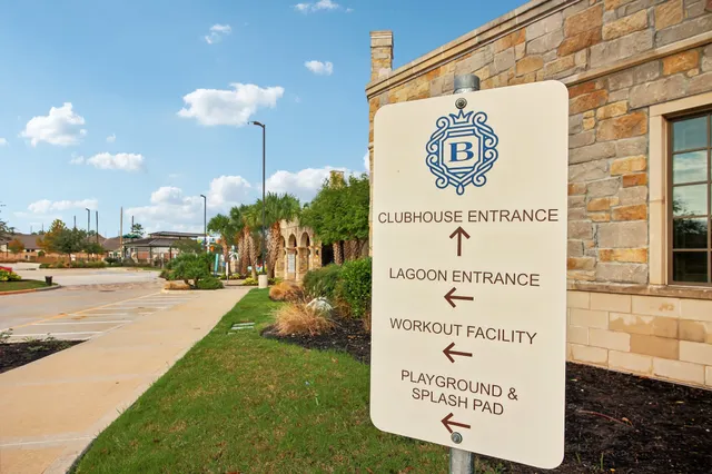 a sign on the side of a building