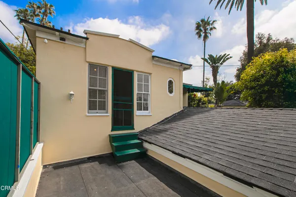 a view of a house with a patio