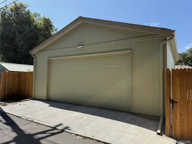 a backyard of a house