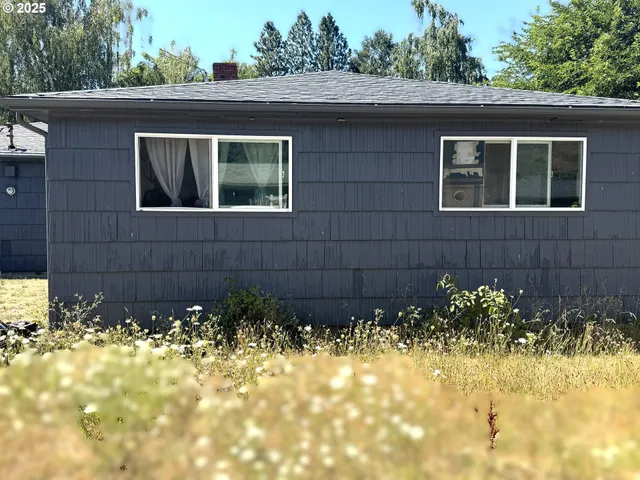 a front view of a house