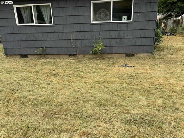 a view of a house with a window