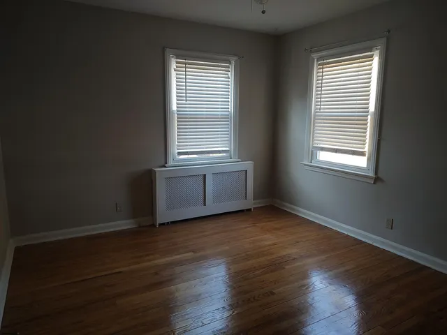 a view of a room with refrigerator