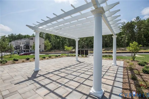 a building view with a outdoor space