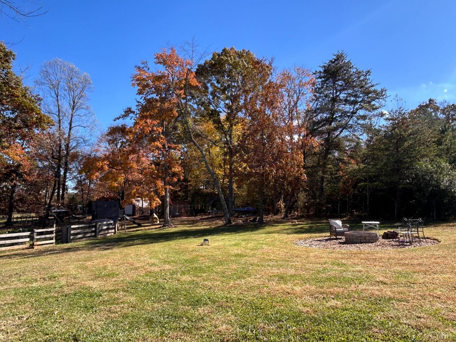 2389 New Chapel Road Rustburg, VA 24588 - Photo 3 of 73 a view of swimming pool with outdoor seating and trees in the background
