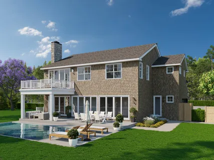 a view of a living room with a large window