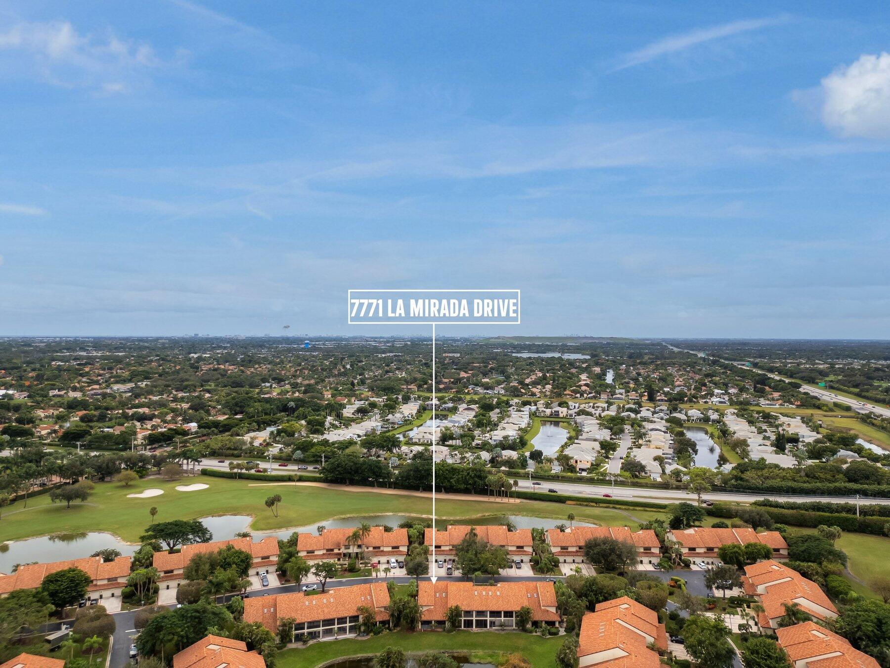 7771 La Mirada Drive Boca Raton, FL 33433 - Photo 35 of 38 South Aerial