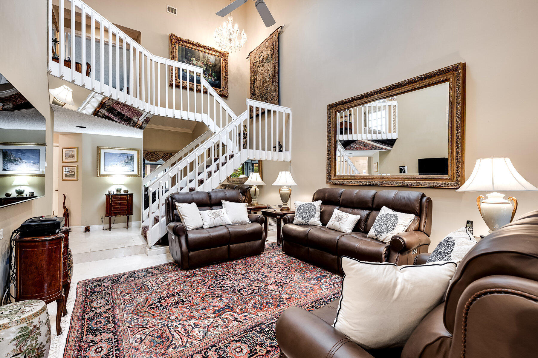 7771 La Mirada Drive Boca Raton, FL 33433 - Photo 7 of 38 Living Room & Stairs