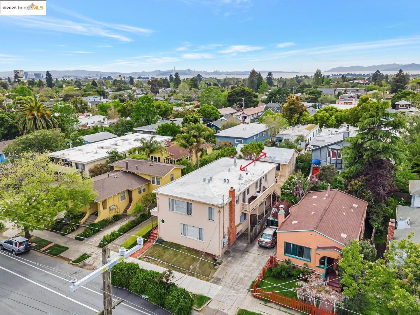 2118 California Street Berkeley, CA 94703 - Photo 11 of 34 an aerial view of residential houses with city view