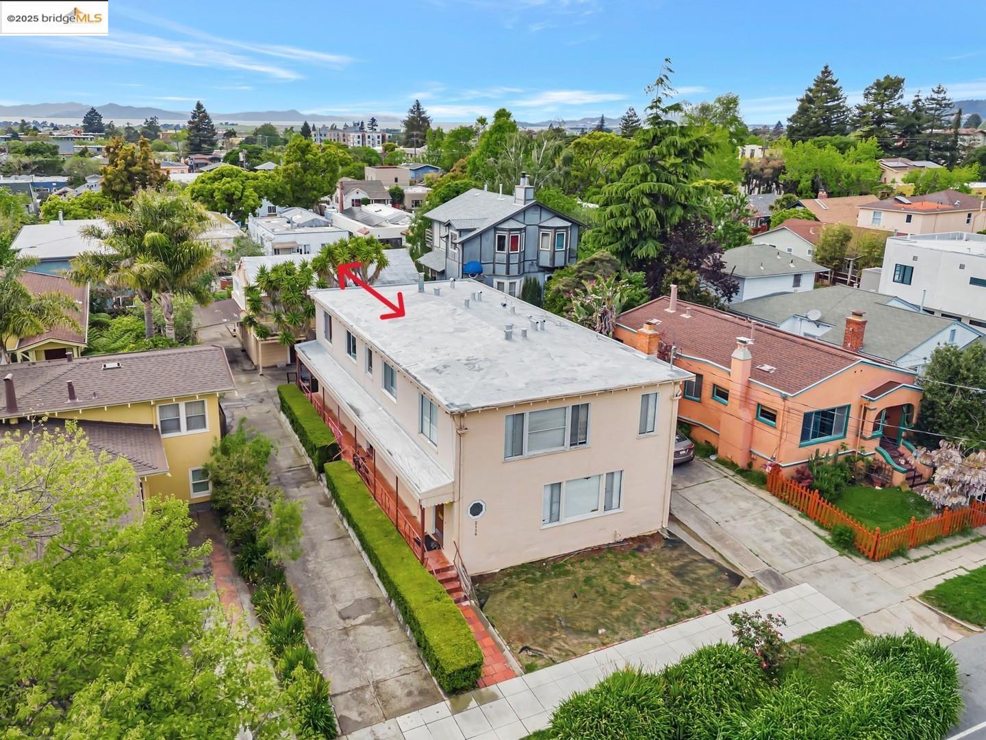 2118 California Street Berkeley, CA 94703 - Photo 13 of 34 an aerial view of a house with a yard