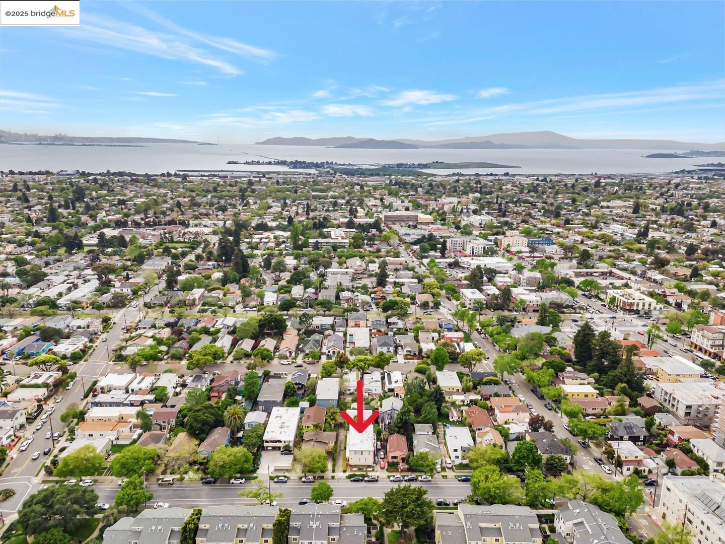 2118 California Street Berkeley, CA 94703 - Photo 16 of 34 an aerial view of residential building with green space