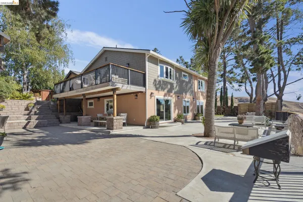 a building with trees in front of it