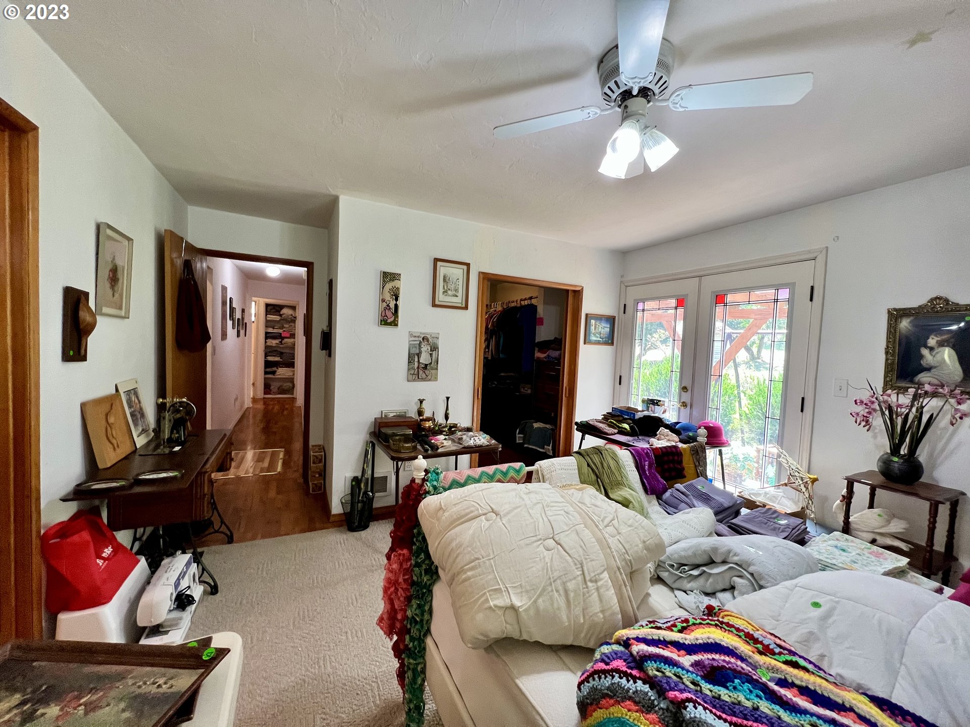 1581 Southside Road Sutherlin, OR 97479 - Photo 15 of 30 a living room with furniture a large window and gym equipment