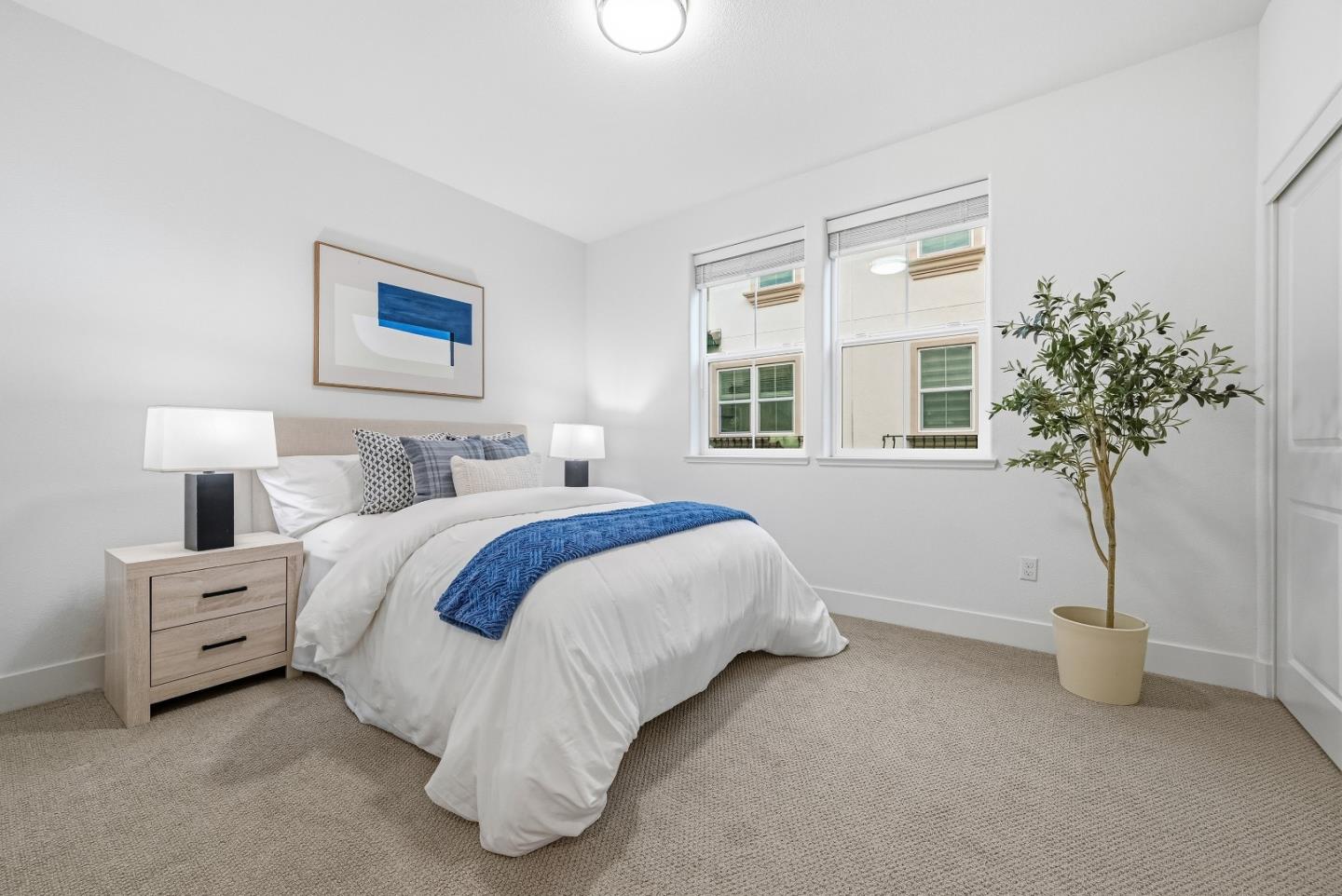 3140 Blanco Terrace Fremont, CA 94536 - Photo 13 of 35 a bedroom with bed and a potted plant