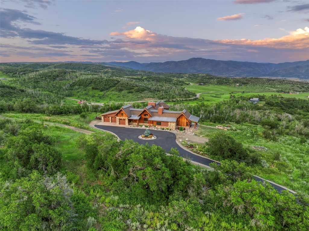 28100 Columbine Ridge Road Steamboat Springs, CO 80487 - Photo 40 of 43 a garden view with a lake view