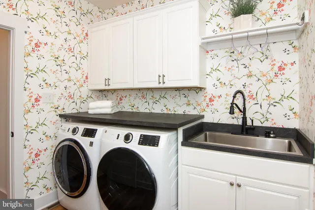 a living room with a large window