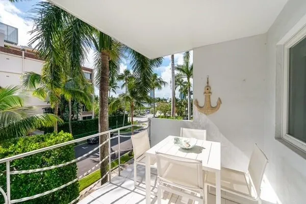 a view of balcony and patio