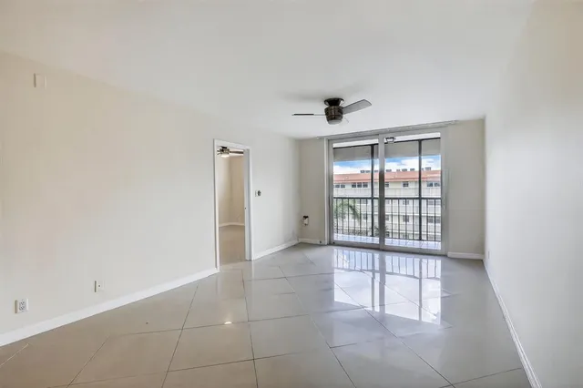 a view of a hallway with closet