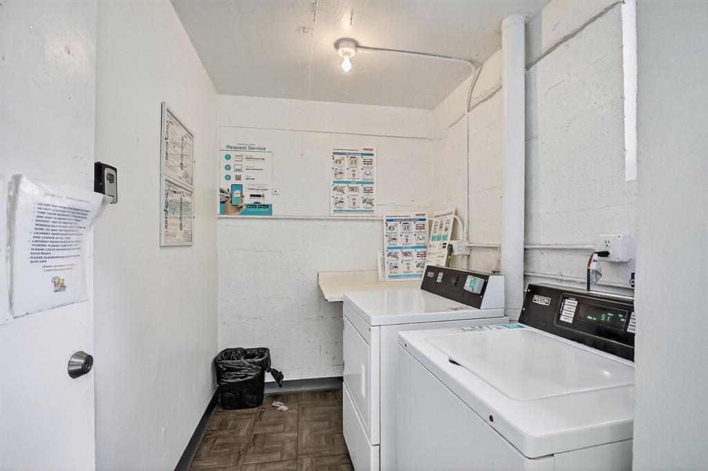 5321 Northeast 24th Terrace, Unit 504A Fort Lauderdale, FL 33308 - Photo 30 of 35 a view of a bathroom with sink dryer and washer