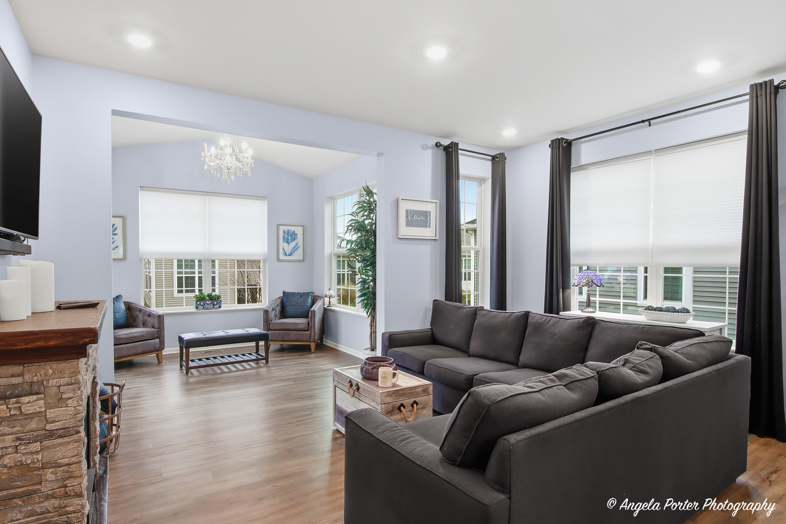 9186 Ritz Court Huntley, IL 60142 - Photo 21 of 36 a living room with furniture and a large window