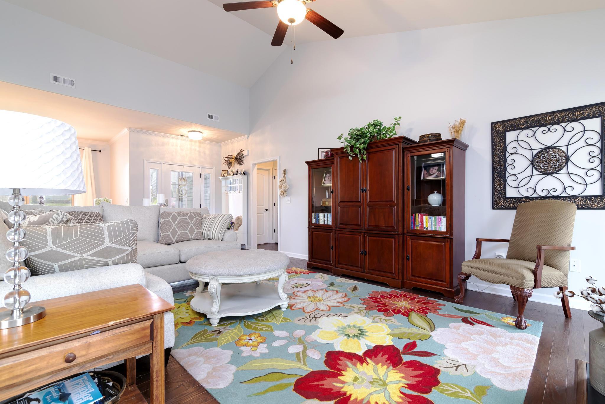 Living room into dinging room