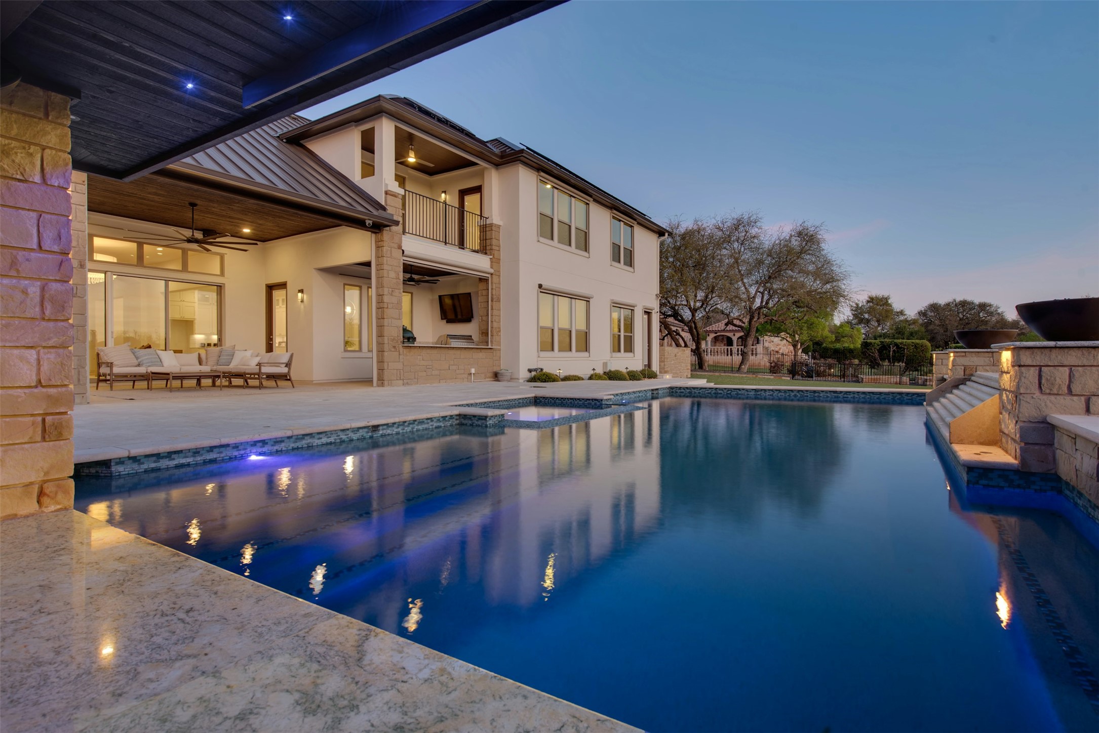 401 Brave Face Street Leander, TX 78641 - Photo 4 of 35 Outdoor pool featuring a patio, an outdoor lounge area, and a balcony