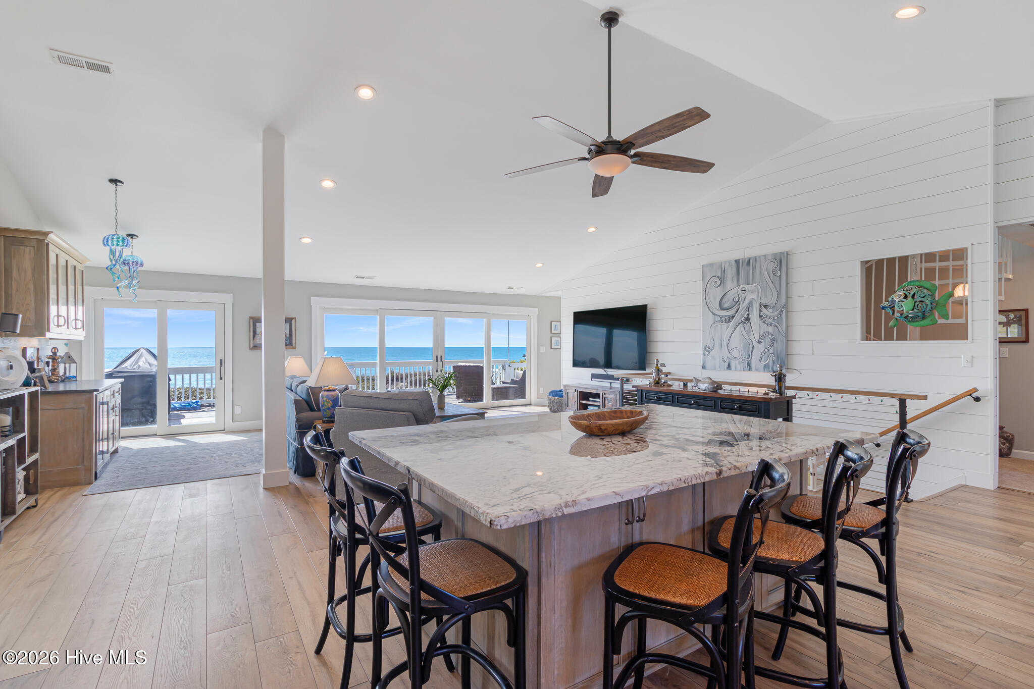 217 Salter Path Road Pine Knoll Shores, NC 28512 - Photo 18 of 83 Kitchen with Island Seating