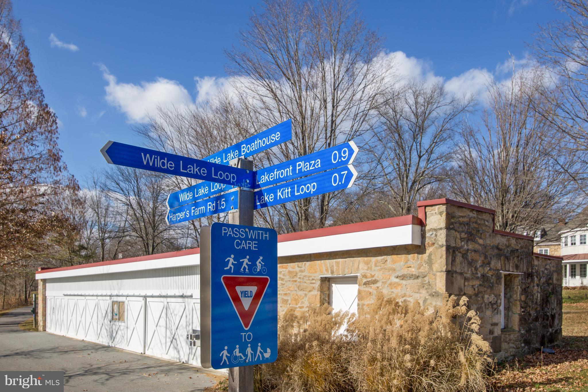 5253 West Running Brook Road, Unit 302 Columbia, MD 21044 - Photo 26 of 30 Directions on Hiking/Biking Trail