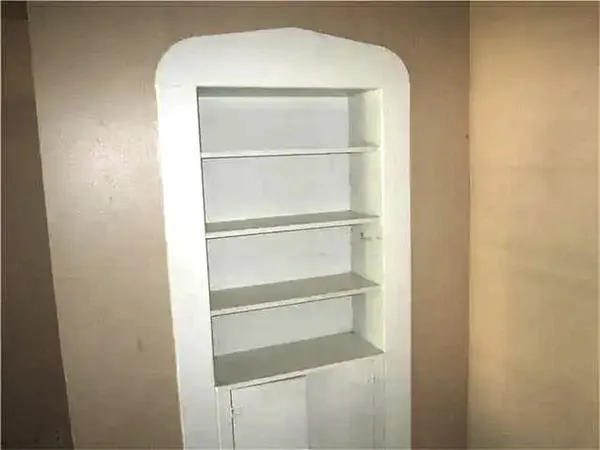 a close view of closet