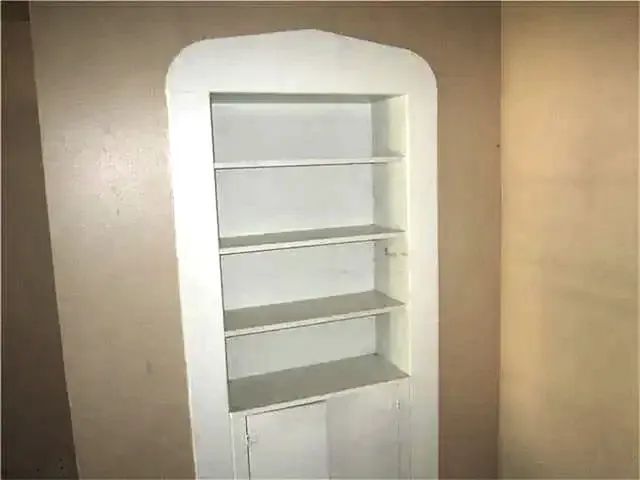 a close view of closet