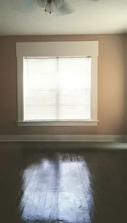a view of a window in a room
