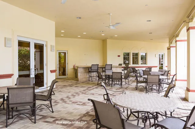 a view of a park with slide