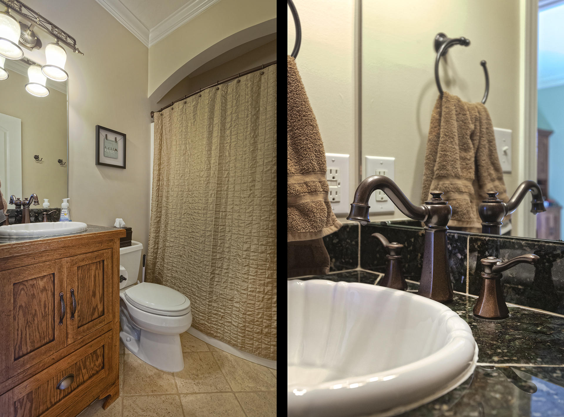 5030 Bethlehem Road Boones Mill, VA 24065 - Photo 15 of 43 a bathroom with a toilet sink and mirror