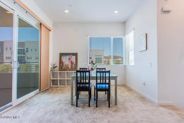 a view of dining room with furniture