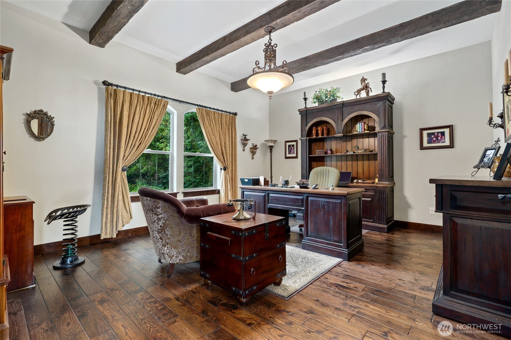 67 North Gilbertson Road Camano Island, WA 98282 - Photo 6 of 40 a living room with furniture and a large window