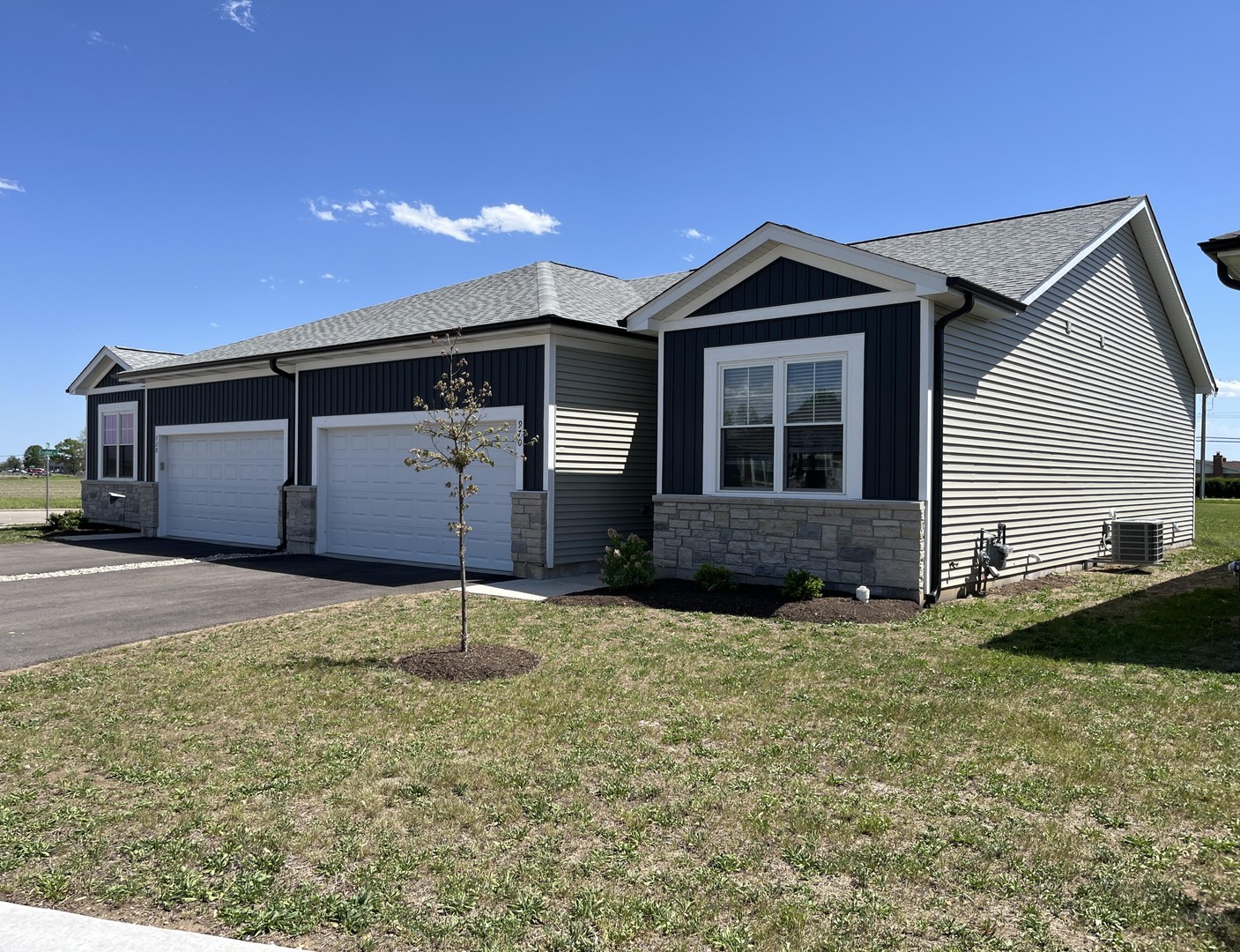 a house with trees in front of it