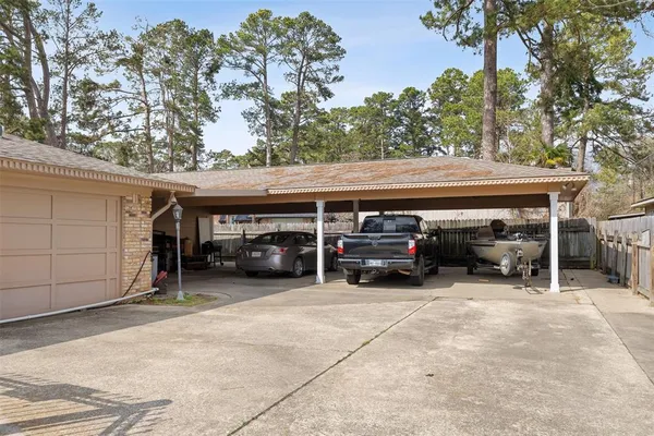 a view of a car garage