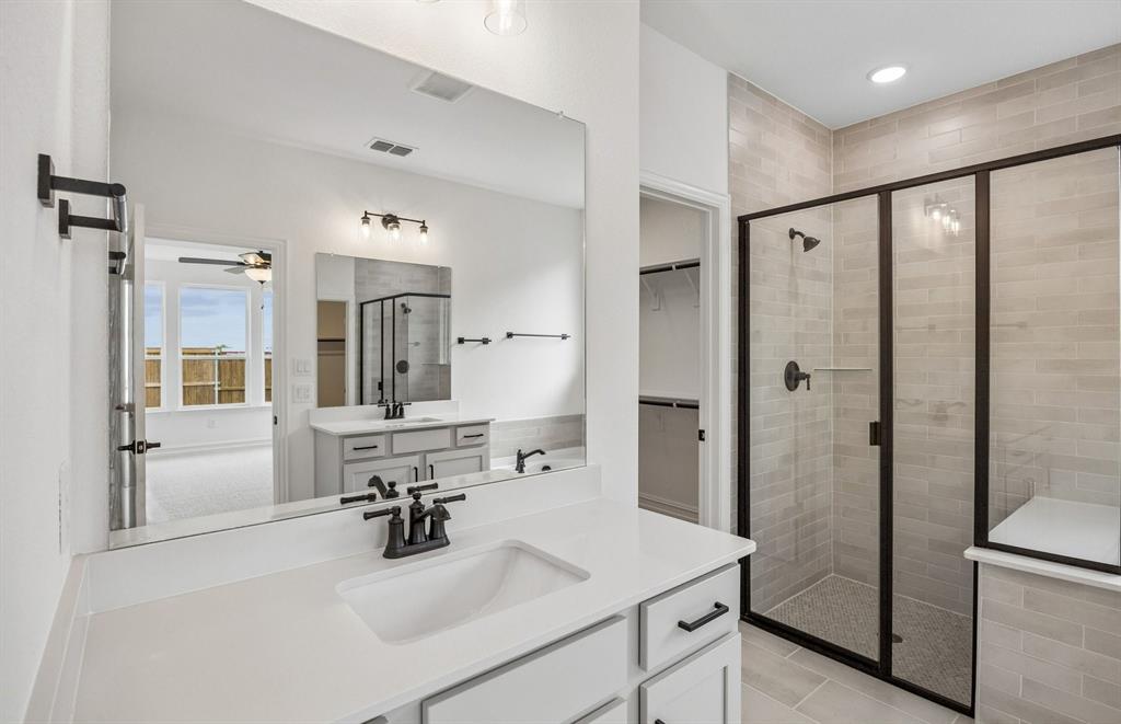 1809 Ridgedale Street Celina, TX 75009 - Photo 16 of 22 *Floorplan representation, not actual home - Owner's suite bath view 2