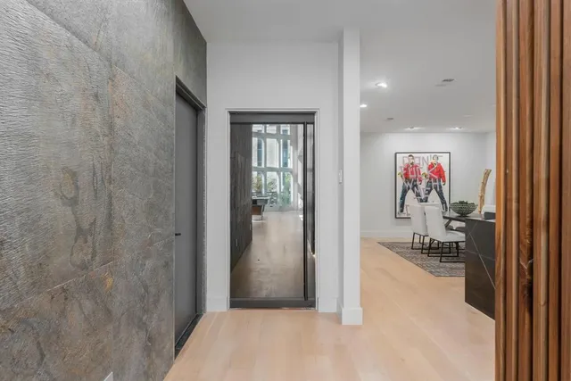 a view of a hallway with interior of the house