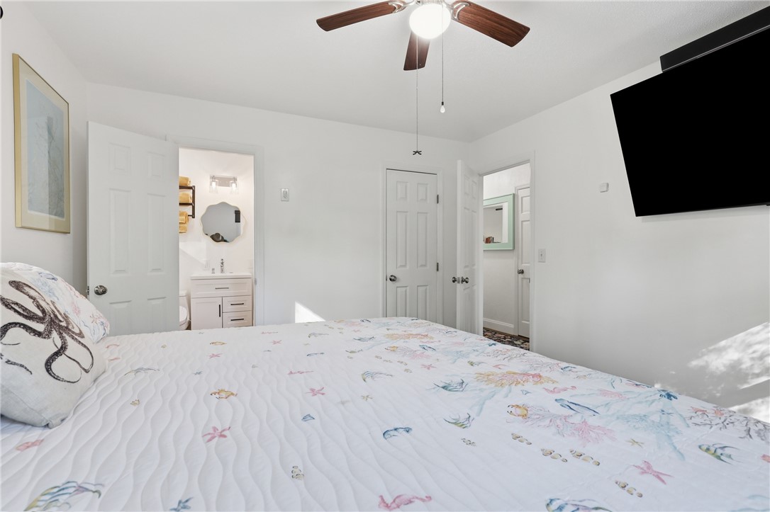 623 West Springwood Drive Seneca, SC 29672 - Photo 11 of 50 This cozy bedroom features a ceiling fan, offering comfort and style.