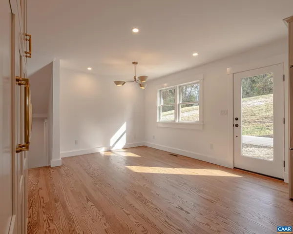 a view of an empty room