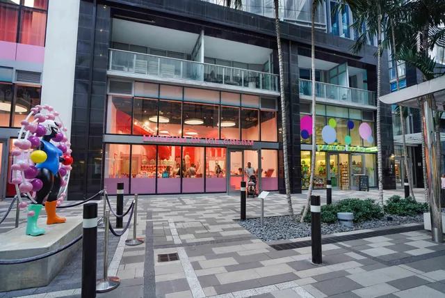 a plant is in front of a building