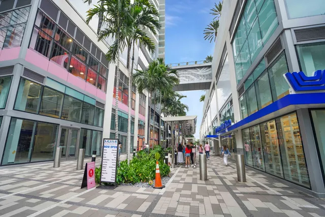 a front view of a building with street view