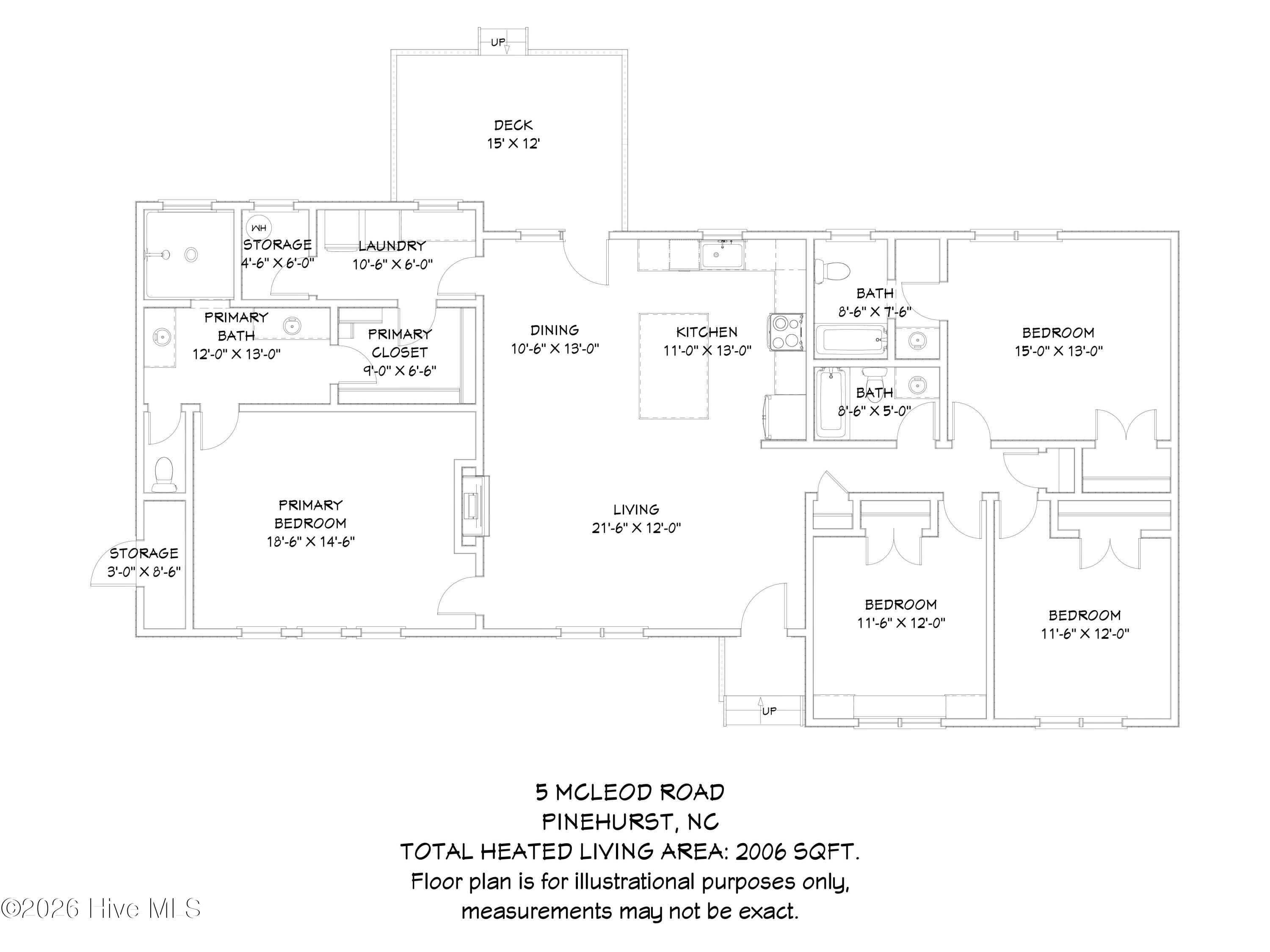 5 McLeod Road Pinehurst, NC 28374 - Photo 45 of 45 Floor Plan
