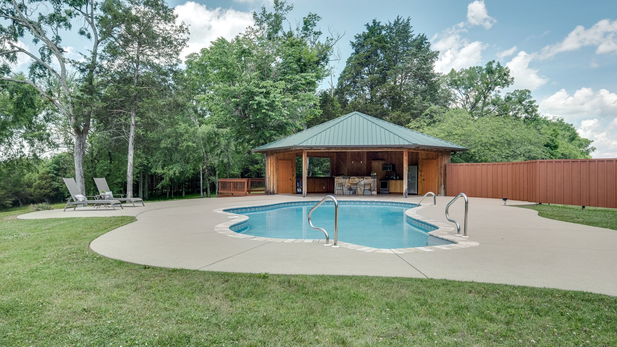 618 Greenvale Road Lebanon, TN 37090 - Photo 31 of 48 a view of pool with deck and yard
