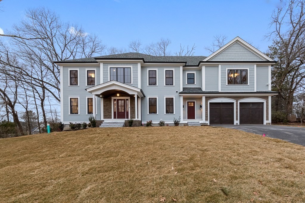 3 Crawford Road Lexington, MA 02420 - Photo 1 of 42 a front view of a house with a yard